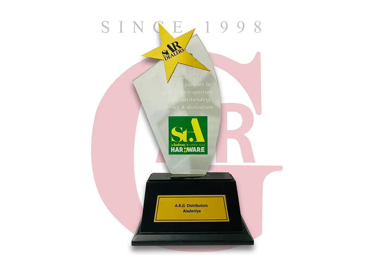 Best Service Recognition trophy